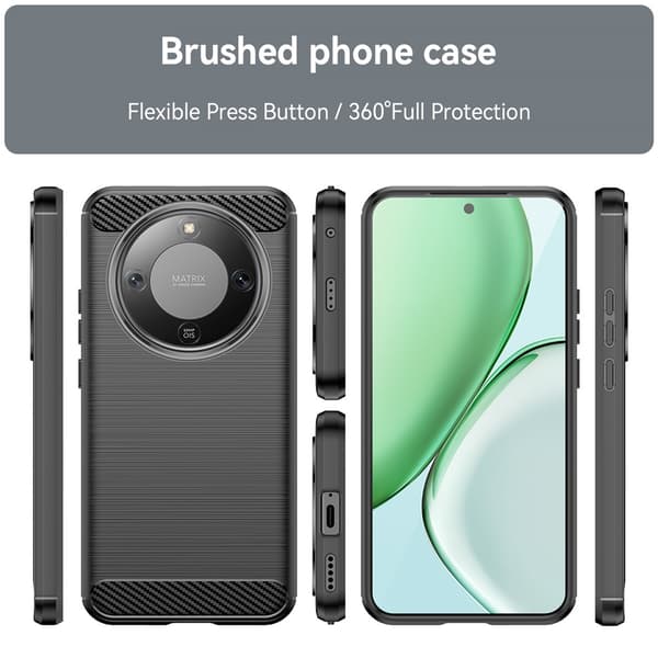 SKALO Armor Carbon Cover til Honor Magic8 Lite - Sort