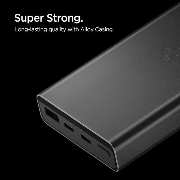 Spigen EA3020 powerbank 20000mAh 30W USB-C - Sort