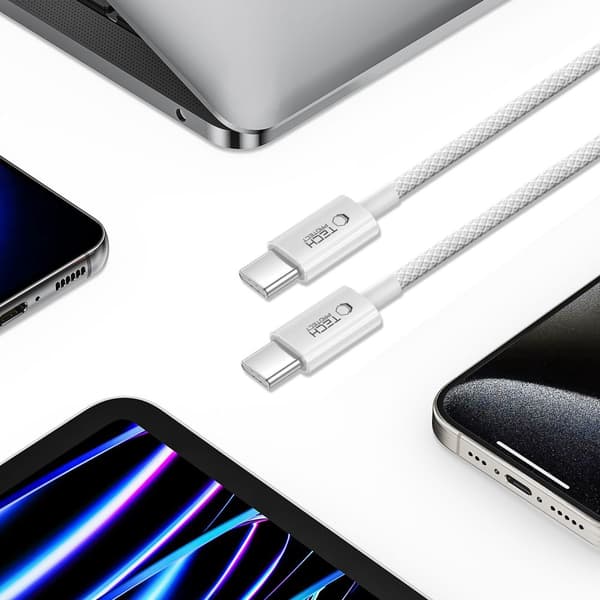 Tech-Protect Ultraboost Lite USB-C-kabel 60W 2m - Cool Grey