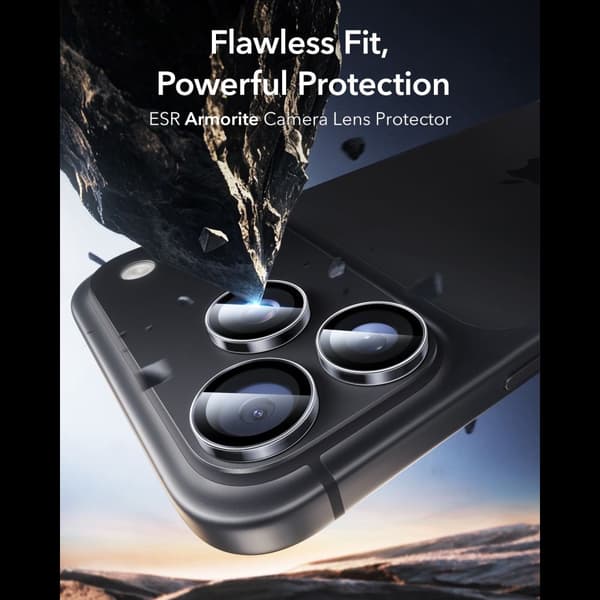ESR Armorite Camera Protector Kamerabeskyttelse i Hærdet glas til iPhone 18 Pro - Transparent