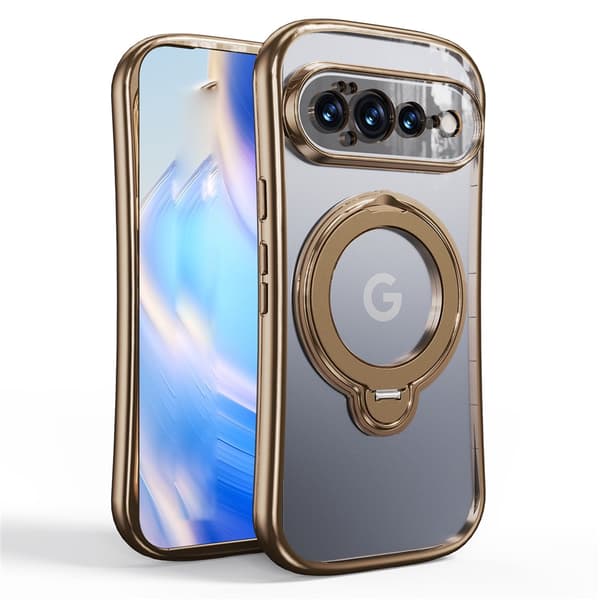 SKALO Electroplated 360° Ring TPU Cover til Google Pixel 11 Pro XL - Guld