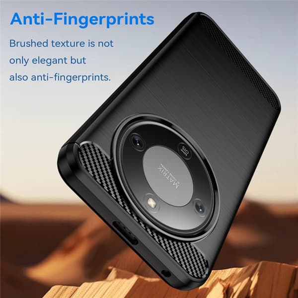 SKALO Armor Carbon Cover til Honor Magic8 Lite - Sort