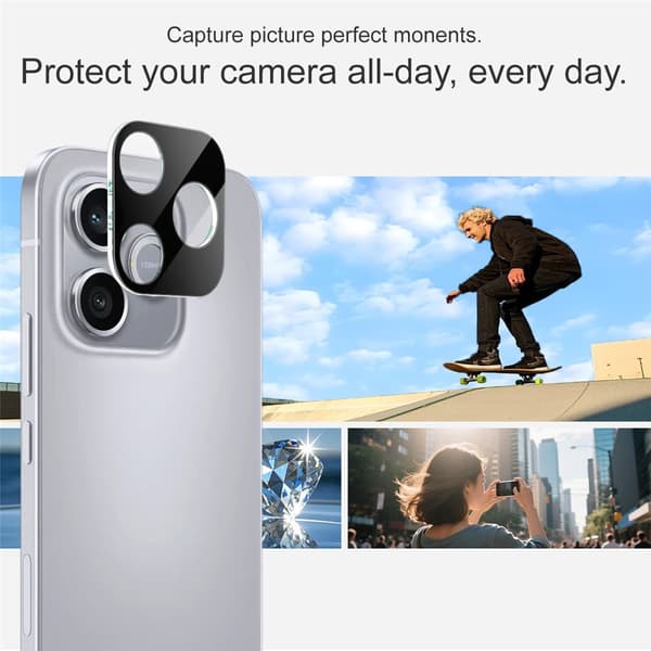 IMAK Kamerabeskyttelse af hærdet glas til Honor 600 Lite - Sort