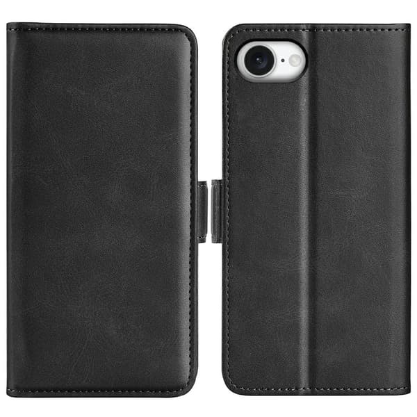 SKALO Premium ID Flip Cover til iPhone 17e - Sort