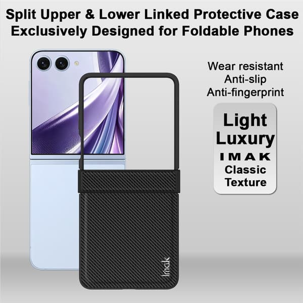 IMAK Ruiyi Series Cover til Samsung Galaxy Z Flip8 - Sort