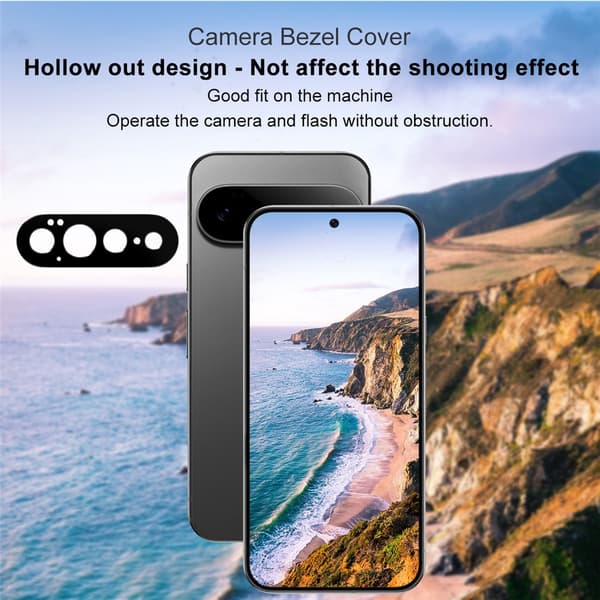 IMAK Kamerabeskyttelse i metal til Google Pixel 11 Pro XL - Sort