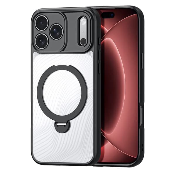 DUX DUCIS Aimo Series Kickstand Cover til iPhone 18 Pro - Sort