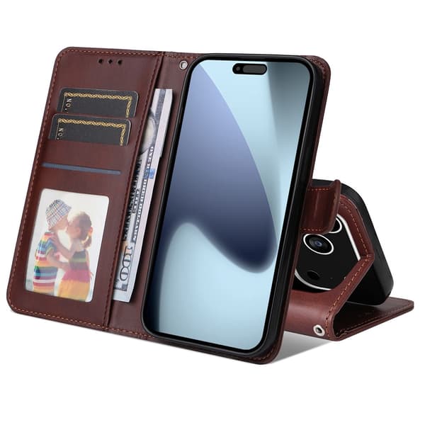 SKALO PU-læder Flip Cover til iPhone 18 Pro