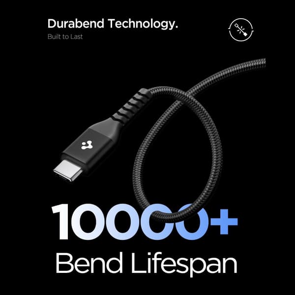 Spigen EB10010CCA Essential USB-C-kabel 100W 1m - Svart