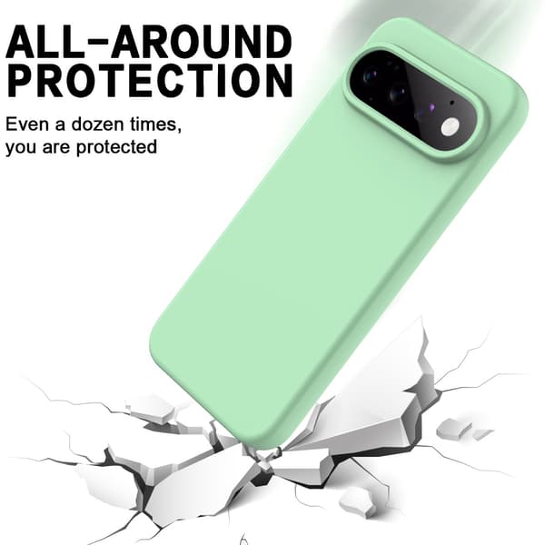SKALO Tynd Silikone Cover til Google Pixel 11 Pro - Lysegrøn