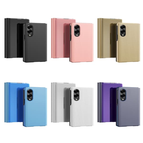 SKALO Clear View Plånboksfodral för Samsung Galaxy Z Flip8 - Blå