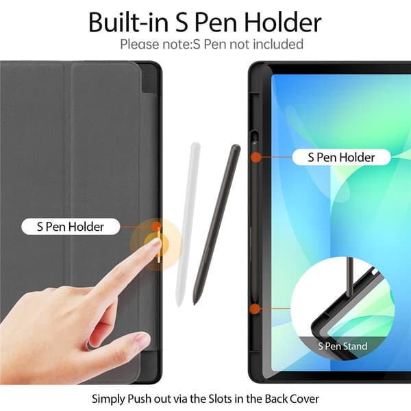 DUX DUCIS Samsung Galaxy Tab S10 FE+ DOMO Series Cover - Sort