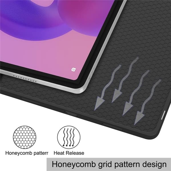 SKALO Trifold Cover til Lenovo Idea Tab Plus - Grå