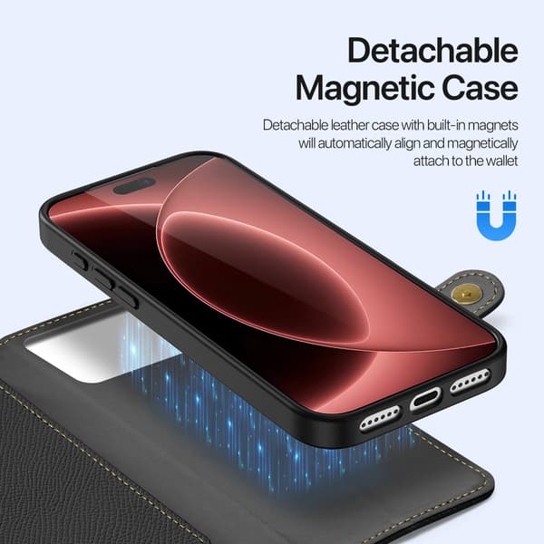 DUX DUCIS Lawa Series Flip Cover til iPhone 18 Pro - Sort