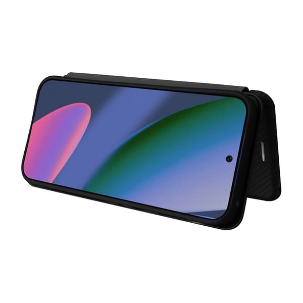 SKALO Carbon Fiber Flip Cover til Google Pixel 11 - Sort