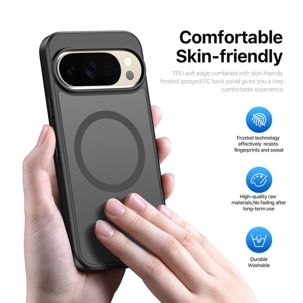 DUX DUCIS Yind Series Matte Finish Cover til Google Pixel 11 Pro - Sort