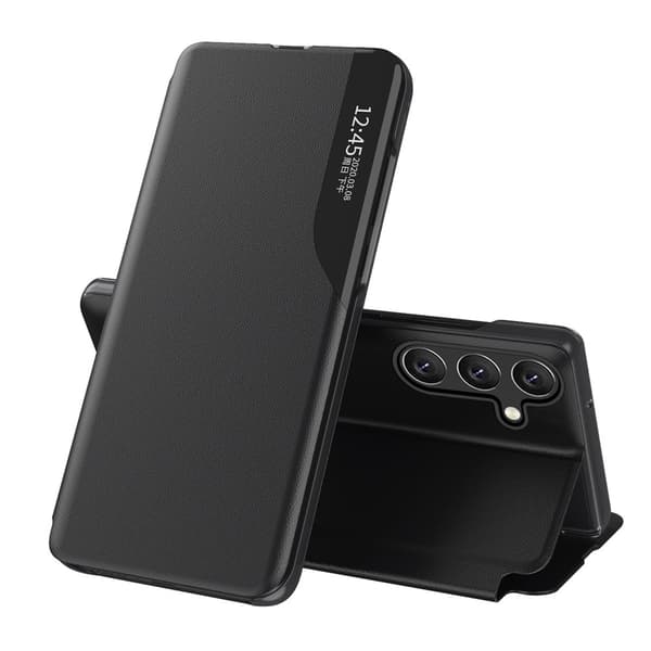 SKALO Clear View Window Cover til Samsung Galaxy S26 - Sort