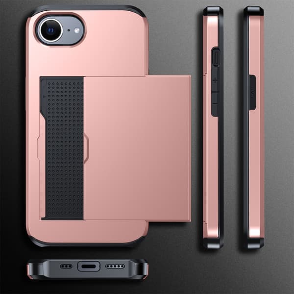SKALO Armor Kortholder Cover til iPhone 17e - Blå