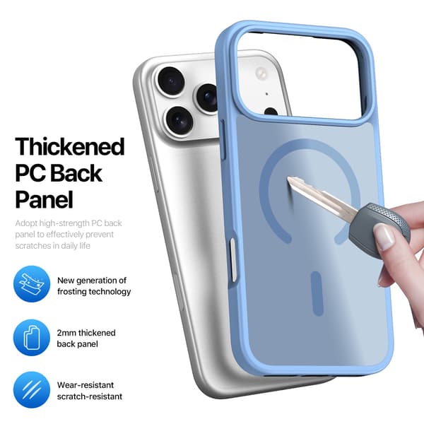 DUX DUCIS Yind Series Matte Finish Cover til iPhone 18 Pro - Blå