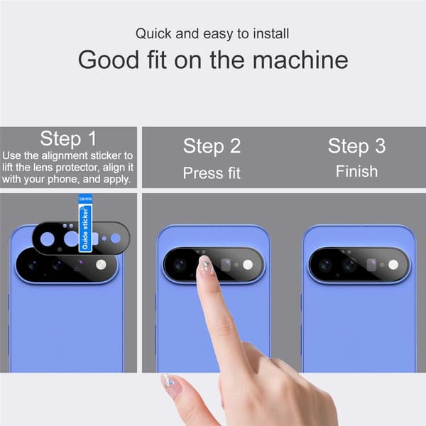 IMAK Kameraskydd Härdat Glas för Google Pixel 11 - Svart