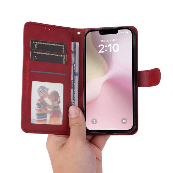 SKALO PU-läder Plånboksfodral för iPhone 17e