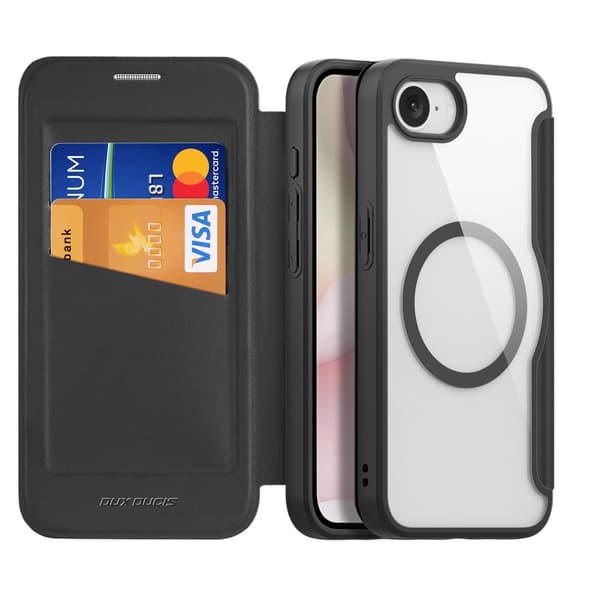 DUX DUCIS Skin X Pro Plånbok för iPhone 17e - Svart