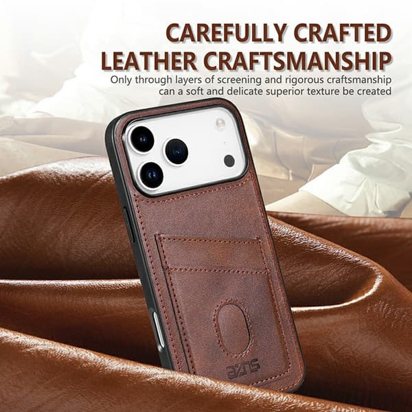 SKALO AZNS K1 Kortholder Cover til iPhone 18 Pro Max - Sort