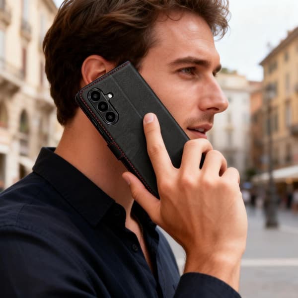 Tech-Protect Wallet Pungcover til Samsung Galaxy A57 5G - Sort
