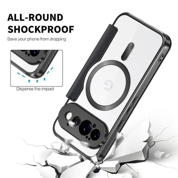 SKALO Slim Cover til Google Pixel 11 Pro - Sort