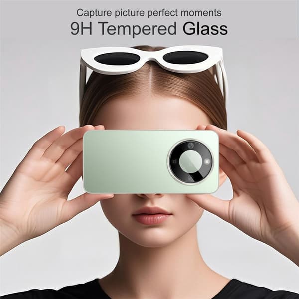 IMAK Kamerabeskyttelse af hærdet glas til Honor Magic8 Lite - Sort