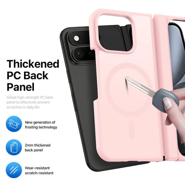 DUX DUCIS Yind Series Matte Finish Cover til Google Pixel 11 Pro Fold - Pink