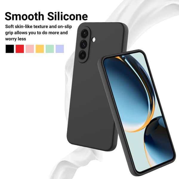 SKALO Tynd Silikone Cover til Samsung Galaxy A27 5G - Sort