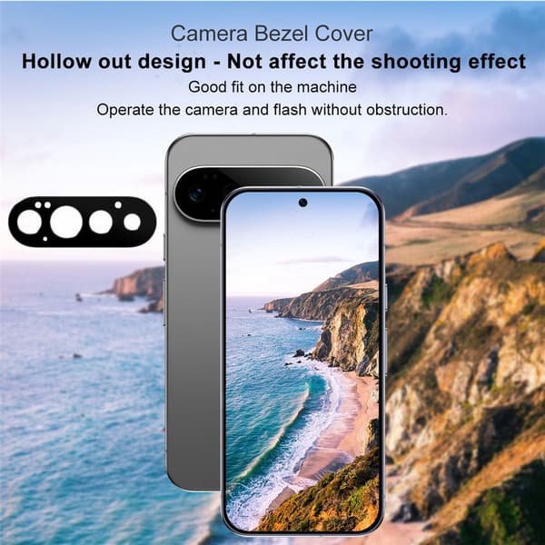 IMAK Metall Kameraskydd för Google Pixel 11 Pro - Svart