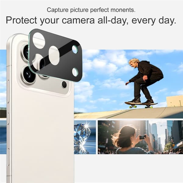 IMAK Kamerabeskyttelse af hærdet glas til Honor 600 Pro - Sort