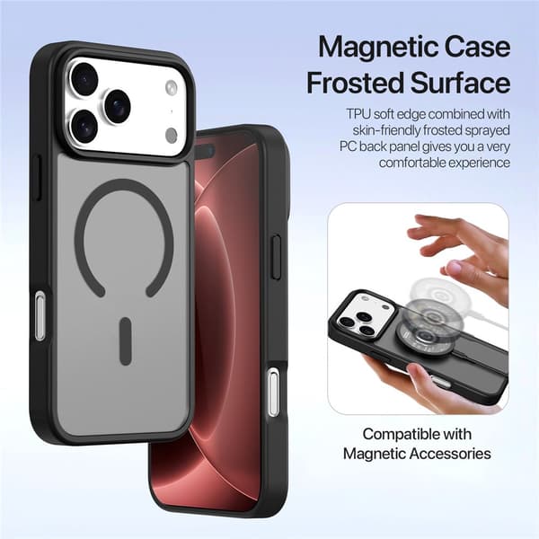 DUX DUCIS Lawa Series Flip Cover til iPhone 18 Pro Max - Sort