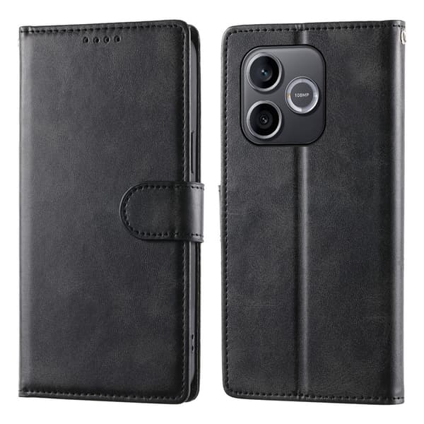 SKALO PU-läder Flip Cover til Honor 600 Lite - Sort