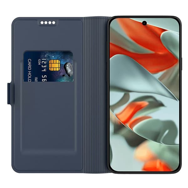 SKALO Ultratyndt design Flip Cover til Google Pixel 11 - Blå