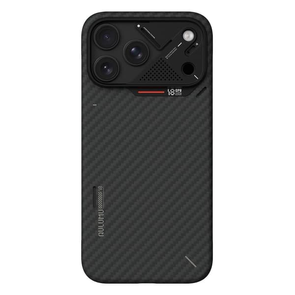 AULUMU Aramid Fiber Cover til iPhone 18 Pro Max - Sort