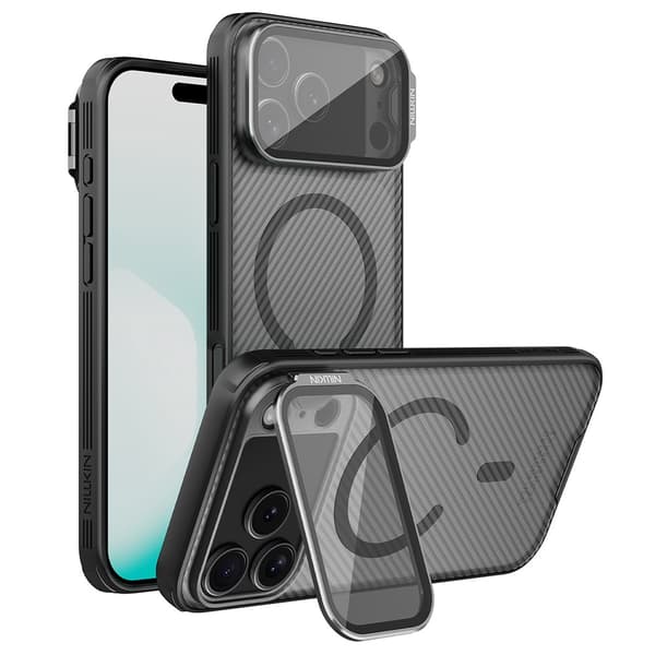 NILLKIN Camshield Prop Magnetic Series Cover til iPhone 18 Pro Max - Sort