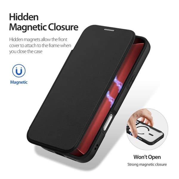 DUX DUCIS Skin X Pro Flip Cover til iPhone 18 Pro - Sort