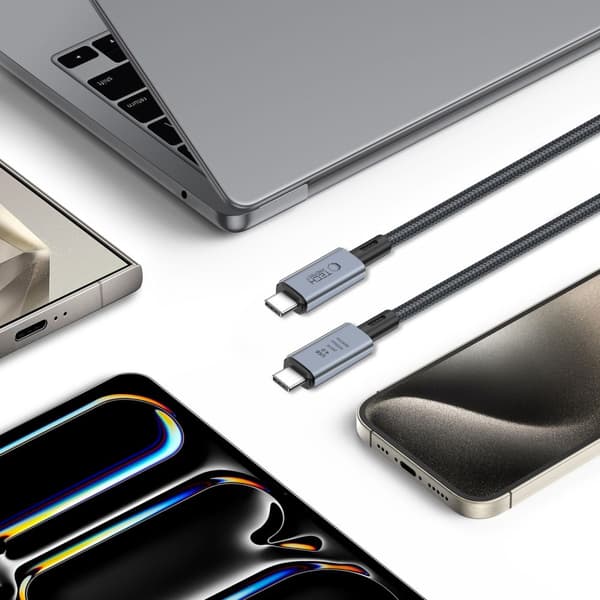 Tech-Protect UltraBoost Max USB-C-kabel USB 4.0 240W 2m - Grå