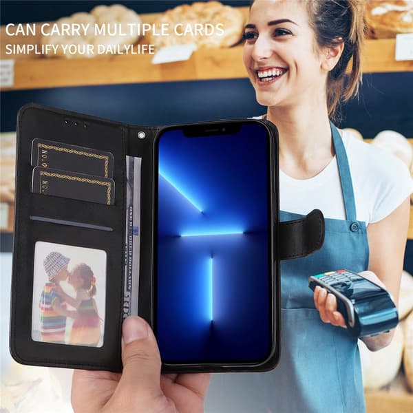 SKALO PU-läder Plånboksfodral för iPhone 18 Pro Max