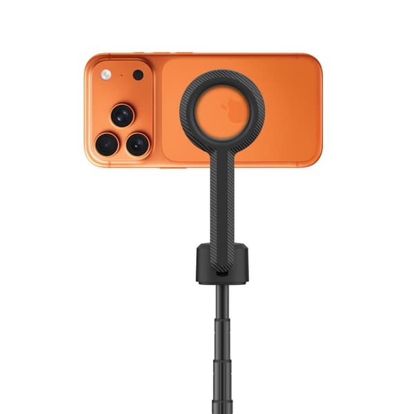 Tech-Protect L10S MagSafe Selfie stick med stativ og Bluetooth 152cm - Sort/Orange