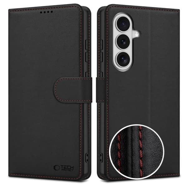 Tech-Protect Wallet Etui til Samsung Galaxy S26 - Sort