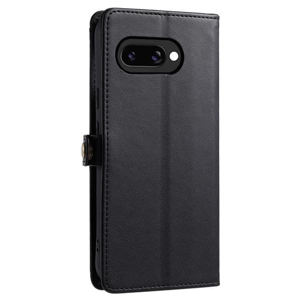 SKALO PU-Læder Kuvert Flip Cover til Google Pixel 10a - Sort