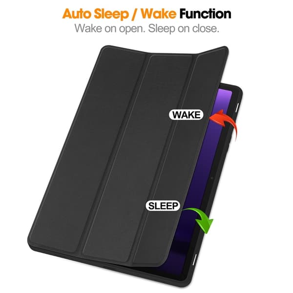 SKALO Samsung Galaxy Tab S10 Lite Trifold Cover - Sort