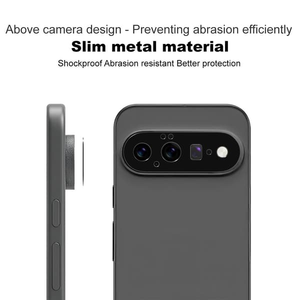 IMAK Metallinen kamerasuoja sopii Google Pixel 11 - Musta