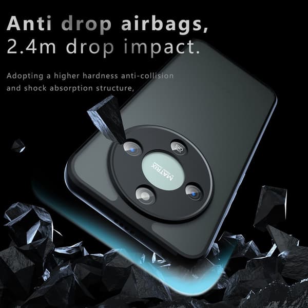 SKALO Mat Skin-touch Cover til Honor Magic8 Lite - Sort