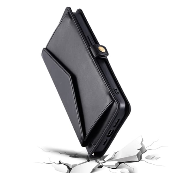 SKALO PU-Läder Envelope Plånboksfodral för iPhone 17e - Svart
