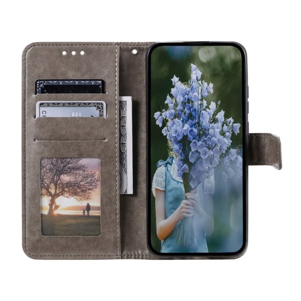 SKALO Mandala Flip Cover til iPhone 17e - Grå
